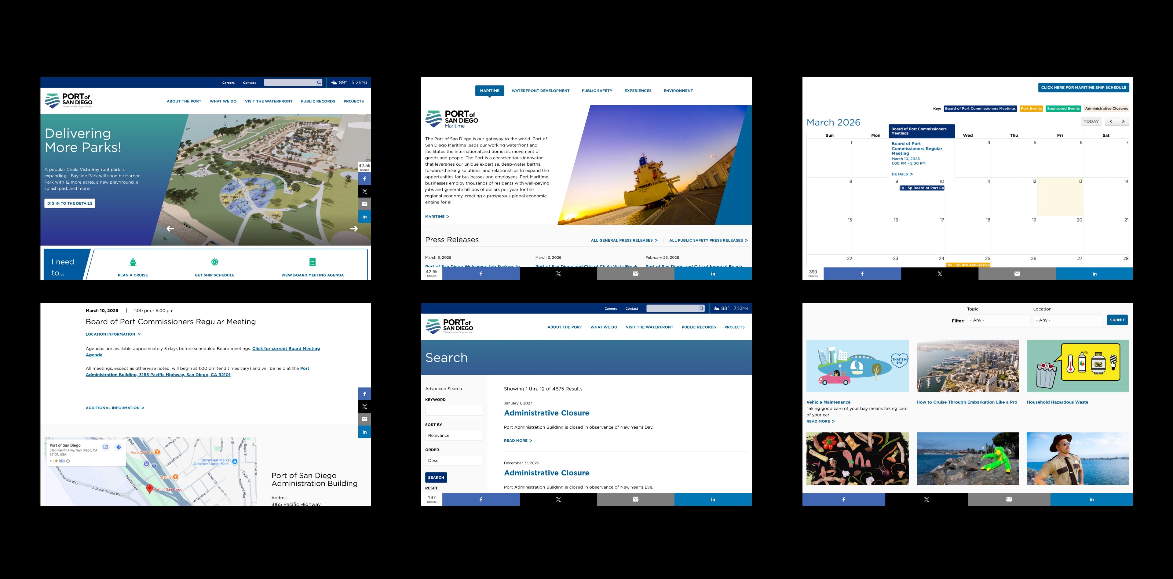 Port of San Diego - Desktop screenshots